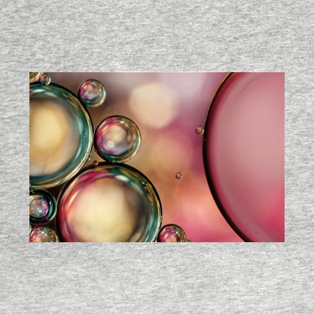 Bubble Abstract with Pink Sparkle by SharonJ